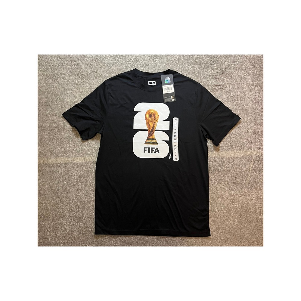 FIFA World Cup 2026 Official Licensed Graphic T-Shirt Black Mens Medium Logo